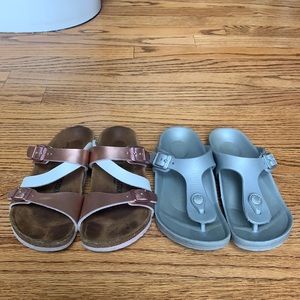 Girls Birkenstock’s SET OF TWO PAIRS SIZE 33
